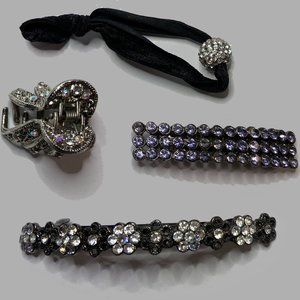 FOUR SPARKLING HAIR ACCESSORIES